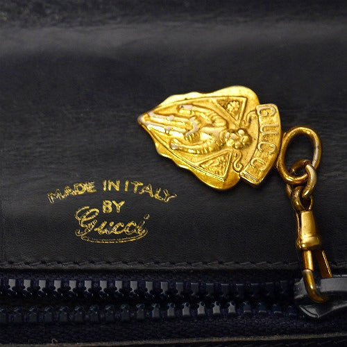OLD Gucci マドモアゼル黒ミニハンドバッグ