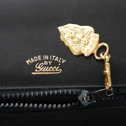 OLD Gucci カウ ハンドバッグ(黒)