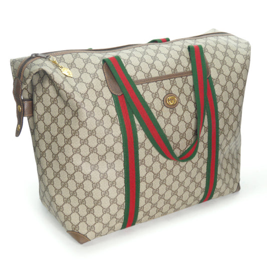 OLD Gucci 折り畳み大型トートボストン(茶)