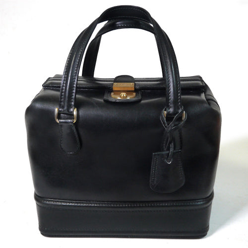 OLD Gucci 総革コスメティックバッグ(黒)