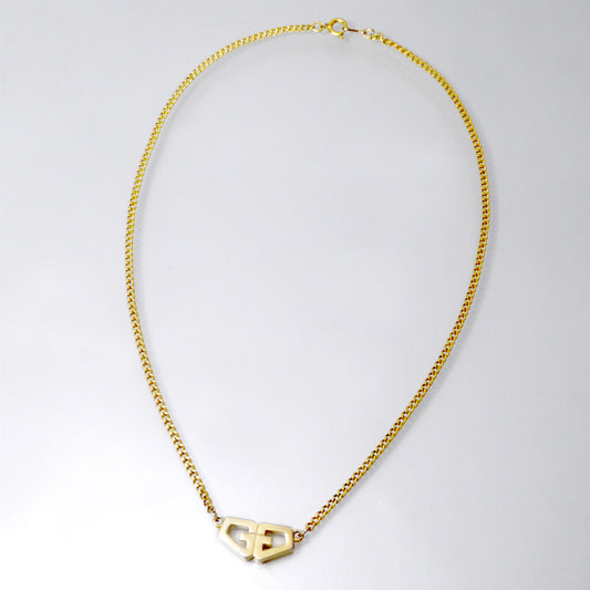 GIVENCHY 79s Gロゴネックレス(ゴールド)