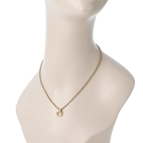 GIVENCHY Gロゴストーンネックレス(ゴールド)