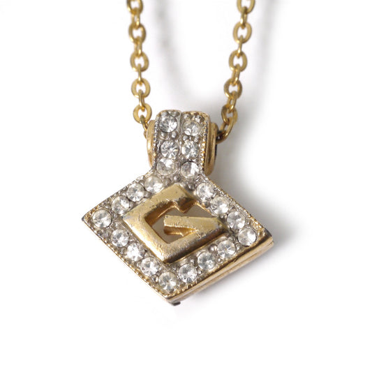 GIVENCHY ジルコニア ダイヤ型イヤリング&ネックレス