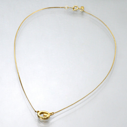 GIVENCHY Gロゴネックレス(ゴールド)