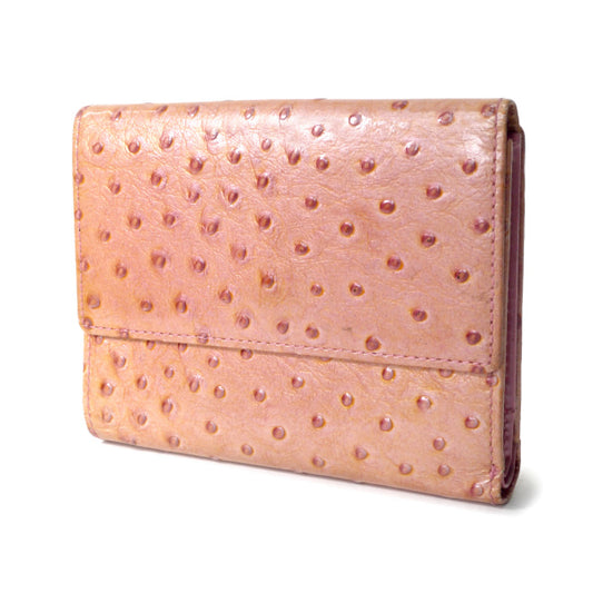 GIVENCHY オーストリッチ4Gロゴ折財布(ベビーピンク)