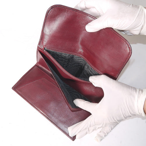 OLD Gucci 総皮横長財布(ワイン)