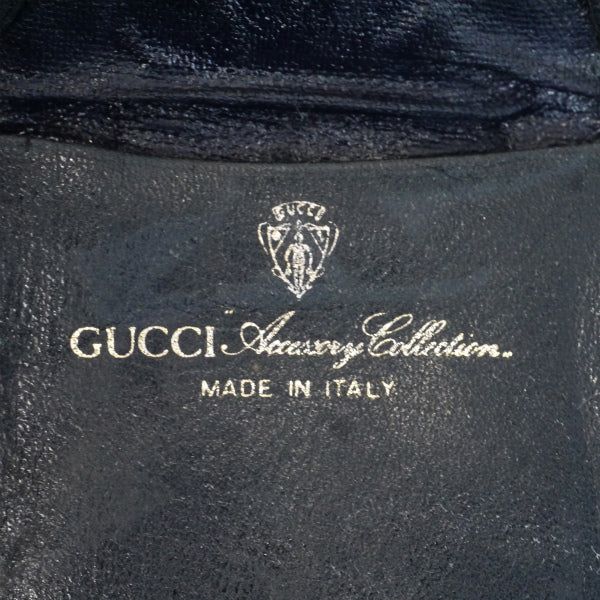 OLD Gucci シェリー円形コインケース(青)