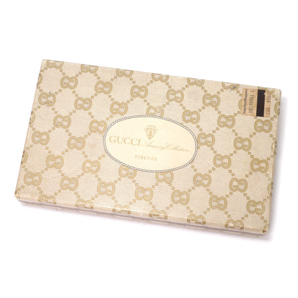 OLD Gucci 3つ折れシェリー長財布(青/箱付き)