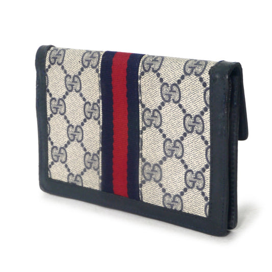 OLD Gucci シェリーライン スクエアミニポーチ(青)