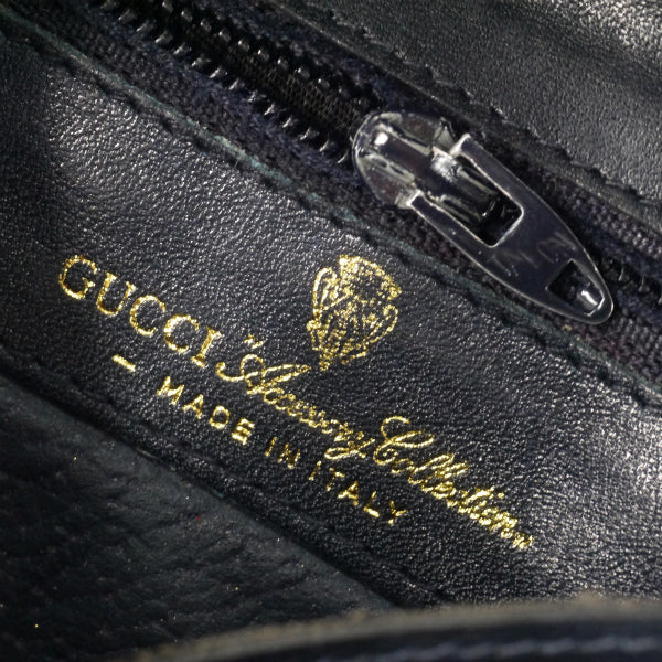 OLD Gucci シェリーライン スクエアミニポーチ(青)