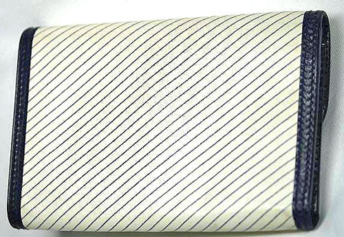 OLD Gucci<訳アリ>白ストライプ3つ折れ財布