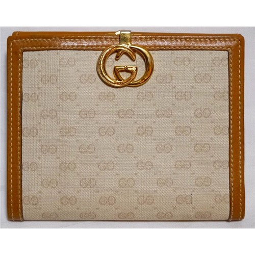 OLD Gucci 2つ折れ財布(キャメル)