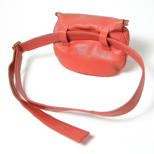 OLD Gucci ラム皮ウエストポーチ(オレンジ色)