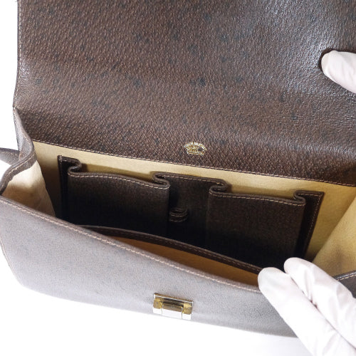 OLD Gucci 総皮セカンドバッグ(茶)