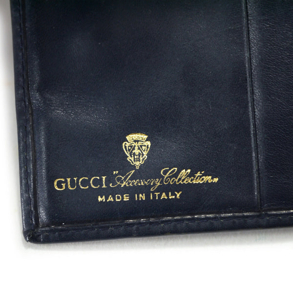 OLD Gucci アクセコ シェリー折財布(青)