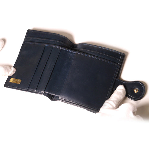 OLD Gucci 二つ折れシェリー財布 (濃紺)