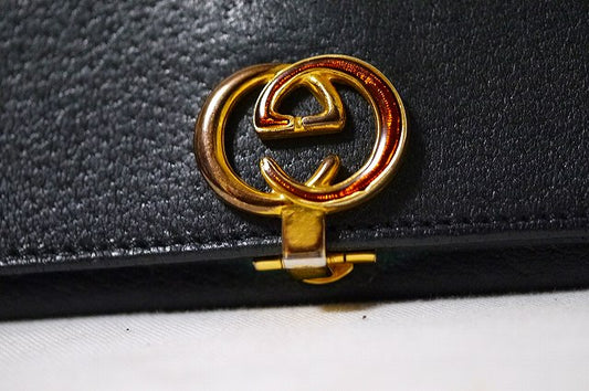 OLD Gucci 総皮GG長財布(黒)