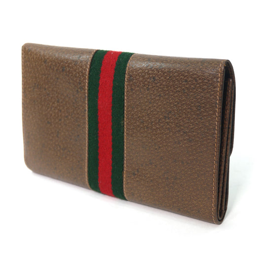 OLD Gucci ピグスキン シェリー長財布(茶)
