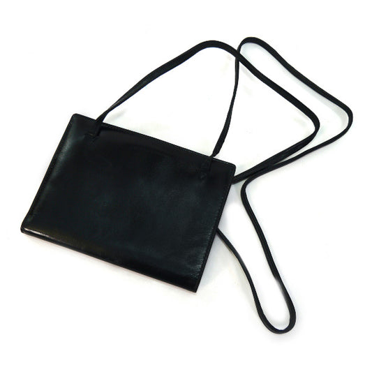 OLD Gucci 総革G金具ウォレットショルダー(黒)