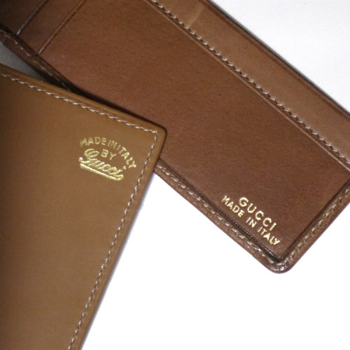 OLD Gucci 札入れ長財布&小切手ケース(キャメル・黒ジャガード)