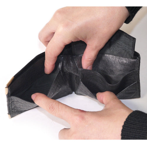 OLD Gucci オーストリッチ2つ折れ財布(黒)