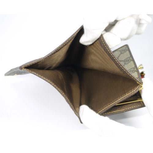 OLD Gucci がま口ミニシェリー財布(茶)