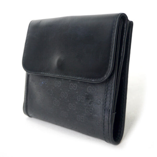 OLD Gucci マイクロGG2つ折れ財布(黒)