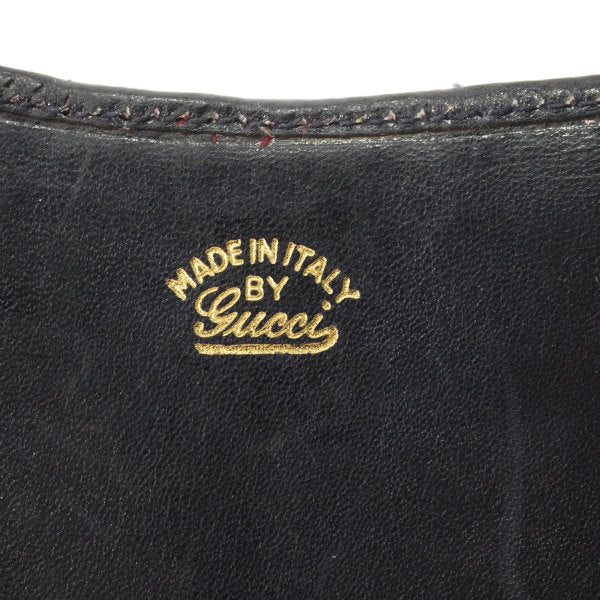OLD Gucci ジャガード マイクロGG×シェリー長財布(紺)