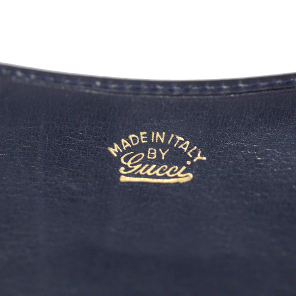 OLD Gucci ジャガード マイクロGG×ビット長財布(紺)