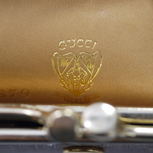 OLD Gucci デットストック!!がま口コインケース(キャメル)
