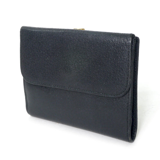 OLD Gucci GG留め具ピグスキン2つ折財布(黒)