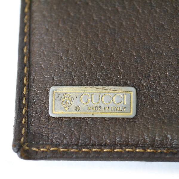 OLD Gucci ピグスキン シェリー折財布(茶)