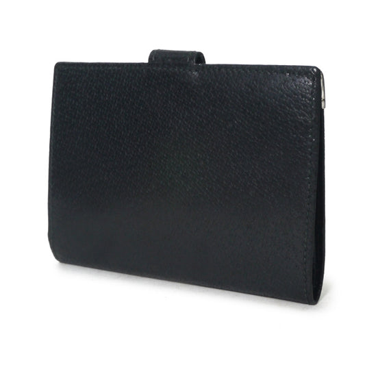 OLD Gucci エンボスロゴ ピグスキン折財布(黒)