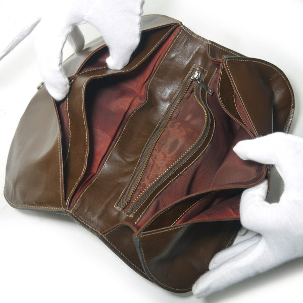 OLD Gucci 70s!メキシコ製!!ハーフムーンお財布クラッチ