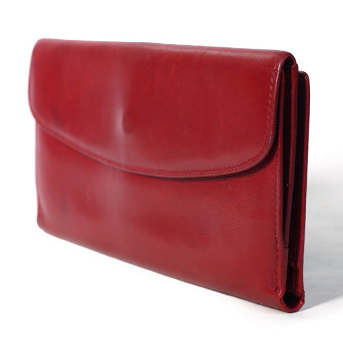 OLD Gucci <訳アリ格安>本革チャーム付き長財布(赤)