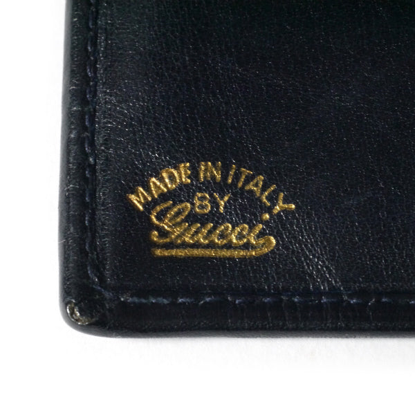 OLD Gucci GG柄ミドル折財布(青)