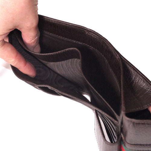 Gucci 大G金具二つ折れ財布(茶)