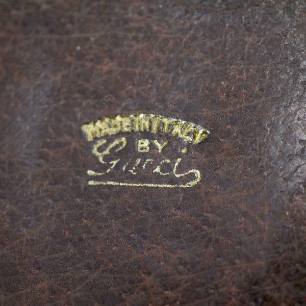 OLD Gucci ビット留め具シェリー長財布(茶/ピグスキン)