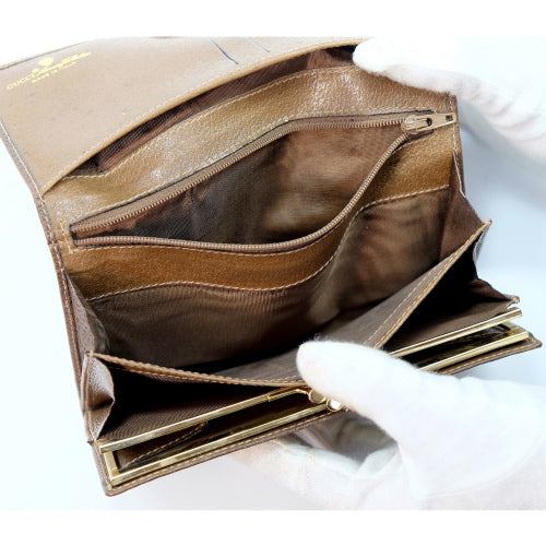 OLD Gucci 希少! Centennial Line 長財布(茶)