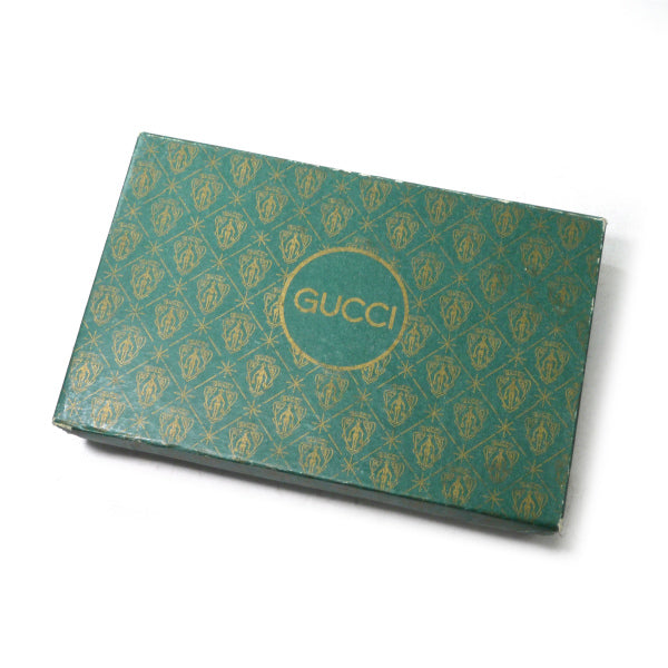 OLD Gucci デットストック!ハーフムーンジャガード財布(茶/箱付き)