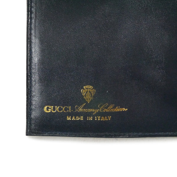 OLD Gucci アクセコ!!シェリーコンパクト折財布(青)