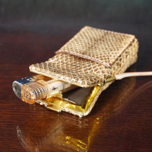 Gucci パイソン 印鑑&ライターケース