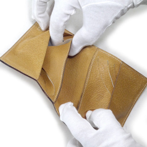 OLD Gucci 70s本革カードケース(キャメル)