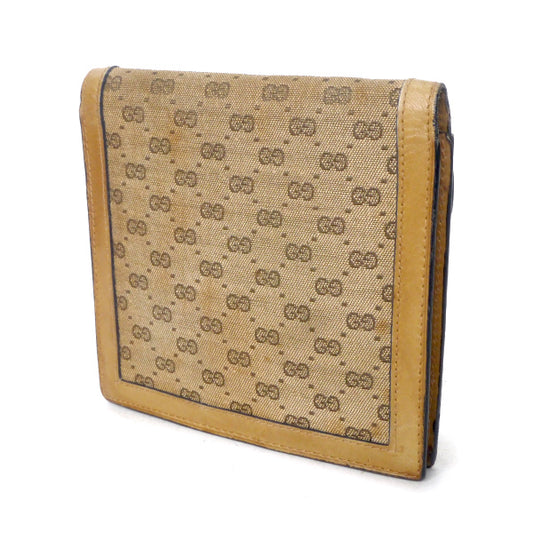 OLD Gucci <訳あり>マイクロGGマルチポーチ(ベージュ)