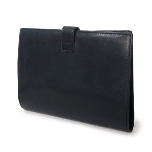 OLD Gucci GGロゴレザー財布付き多用途ケース(黒)