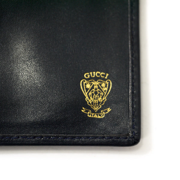 OLD Gucci GGロゴレザー財布付き多用途ケース(黒)