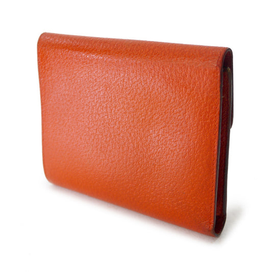 OLD Gucci レア!!ホースビット折財布(オレンジ)