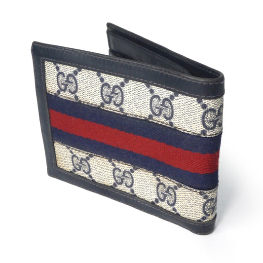 OLD Gucci シェリーお札入れ&カードケース(青)