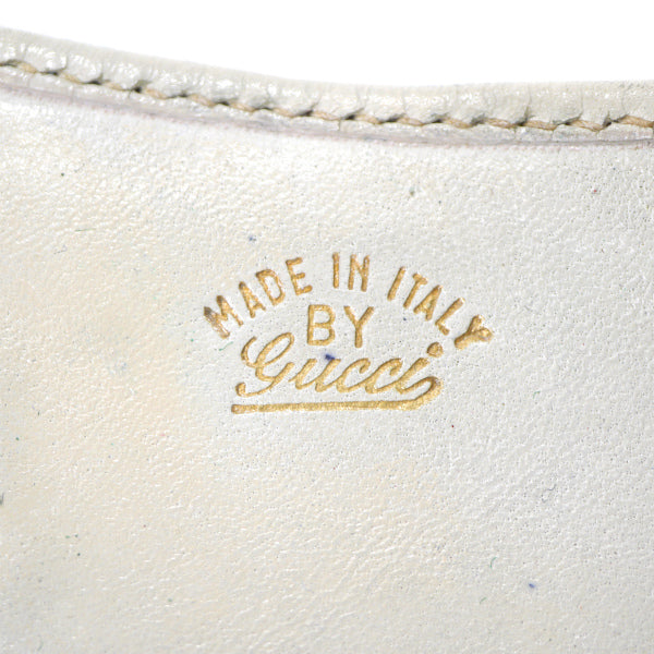 OLD Gucci 総革ビット留め具シェリー長財布(白)