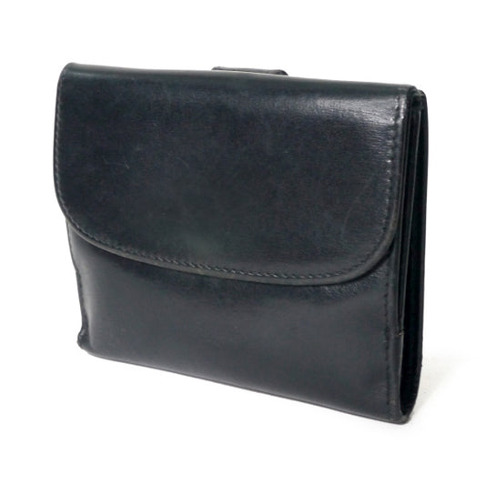 OLD Gucci 総革ホースシュー折財布(黒)